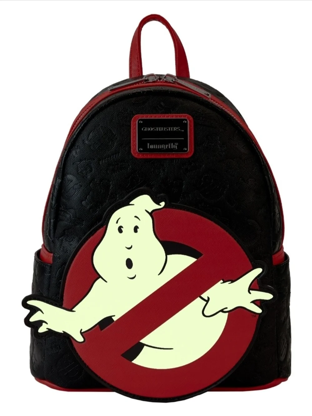 Loungefly Black, Red & White Ghostbusters Mini Backpack
